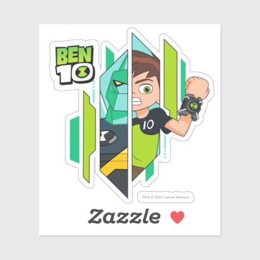 Ben 10 Diamondhead DNA Transformatie Sticker (Vel)