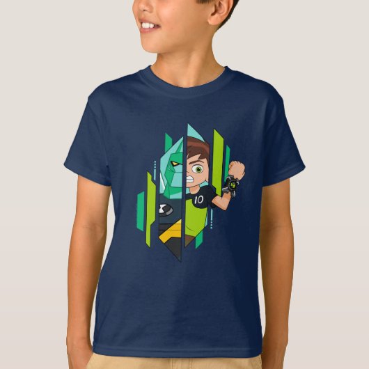 Ben 10 Diamondhead DNA Transformatie T-shirt (Voorkant)
