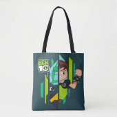 Ben 10 Diamondhead DNA Transformatie Tote Bag (Voorkant)