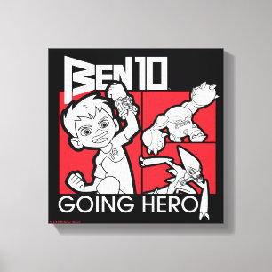 Ben 10 die Hero gaat Canvas Afdruk