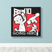 Ben 10 Going Hero Canvas Afdruk (Insitu (Houten vloer))