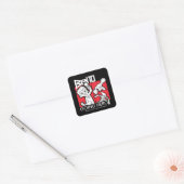 Ben 10 Going Hero Vierkante Sticker (Envelop)