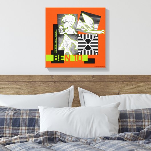 Ben 10 - Het is tijd om Alien te gaan Canvas Afdruk (Insitu (Slaapkamer))