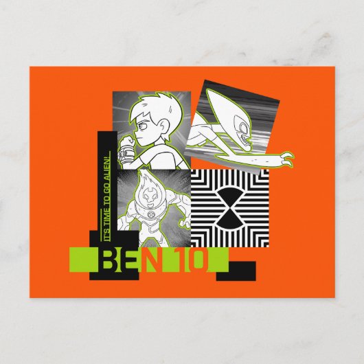 Ben 10 - Het is tijd om Alien te gaan Uitnodiging Briefkaart (Voorkant)