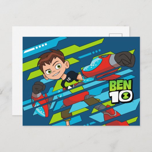 Ben 10 Overflow DNA Transformatie Uitnodiging Briefkaart (Voorkant / Achterkant)
