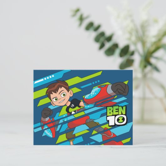 Ben 10 Overflow DNA Transformatie Uitnodiging Briefkaart (Staand voorkant)