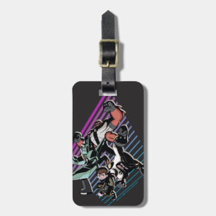 Ben 10 Retro Alien Group Graphic Bagagelabel