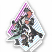 Ben 10 Retro Alien Group Graphic Sticker (Voorkant)