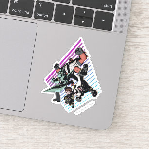 Ben 10 Retro Alien Group Graphic Sticker