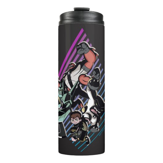 Ben 10 Retro Alien Group Graphic Thermosbeker (Voorkant)