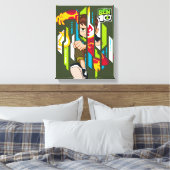 Ben 10 Transformatie van DNA-transformatie in de h Canvas Afdruk (Insitu (Slaapkamer))