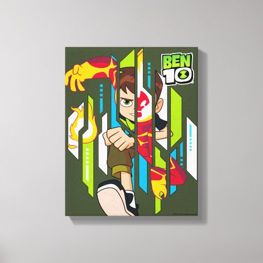 Ben 10 Transformatie van DNA-transformatie in de h Canvas Afdruk (Voorkant)