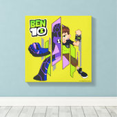 Ben 10 Upgrade DNA transformatie Canvas Afdruk (Insitu (Houten vloer))