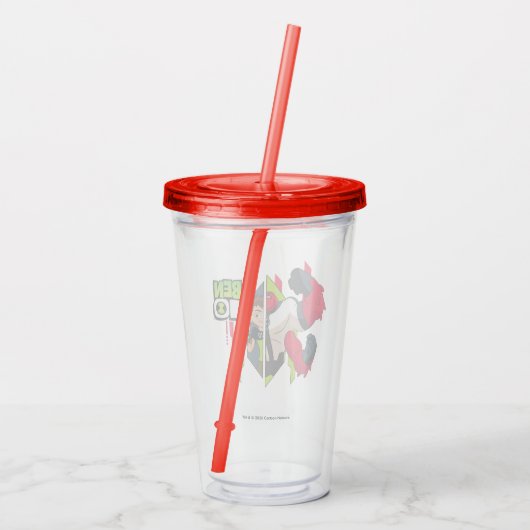 Ben 10 Vier Arms DNA Transformatie Acryl Drinkbeker (Achterkant)