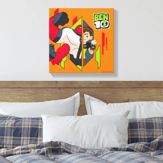 Ben 10 Vier Arms DNA Transformatie Canvas Afdruk (Insitu (Slaapkamer))