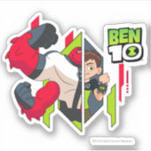 Ben 10 Vier Arms DNA Transformatie Sticker (Voorkant)