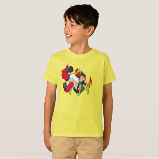 Ben 10 Vier Arms DNA Transformatie T-shirt (Voorkant volledig)