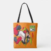 Ben 10 Vier Arms DNA Transformatie Tote Bag (Achterkant)