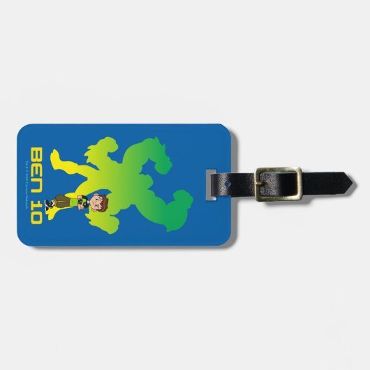 Ben 10 & Vier Arms Shadow Bagagelabel (Voorkant horizontaal)