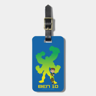 Ben 10 & Vier Arms Shadow Bagagelabel