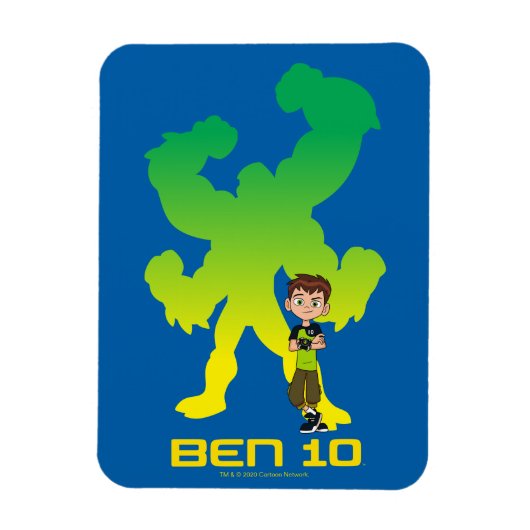 Ben 10 & Vier Arms Shadow Magneet (Verticaal)