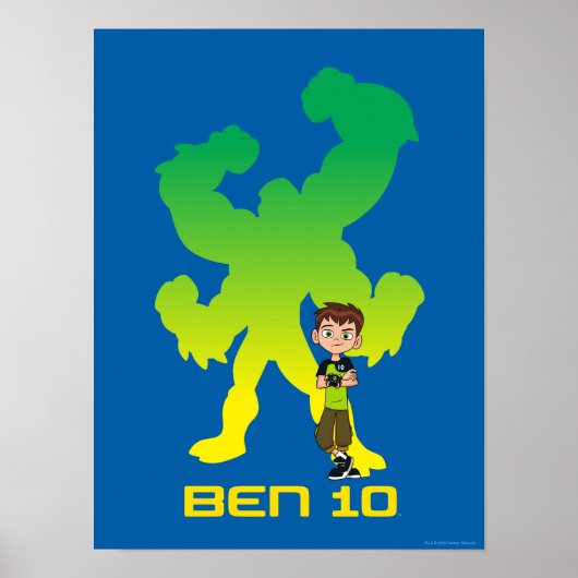 Ben 10 & Vier Arms Shadow Poster (Voorkant)