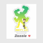 Ben 10 & Vier Arms Shadow Sticker (Vel)