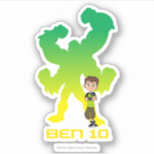 Ben 10 & Vier Arms Shadow Sticker (Voorkant)