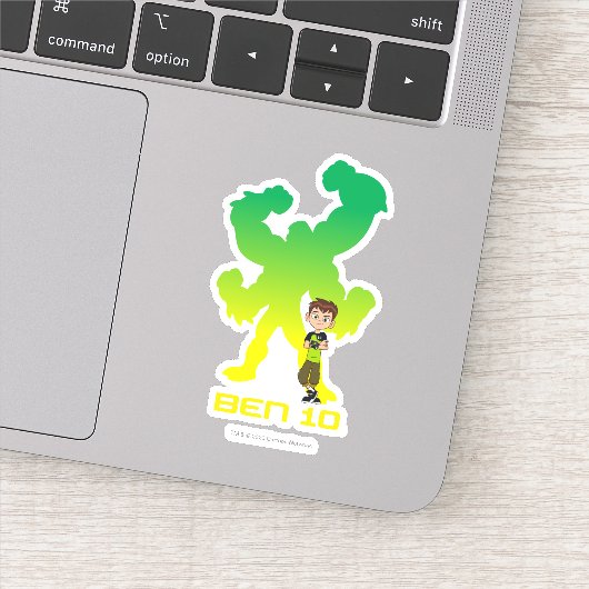 Ben 10 & Vier Arms Shadow Sticker (Detail)