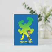Ben 10 & Vier Arms Shadow Uitnodiging Briefkaart (Staand voorkant)