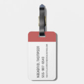 Ben 10 Wilde DNA-transformatie Bagagelabel (Achterkant verticaal)