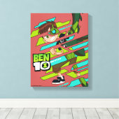 Ben 10 Wilde DNA-transformatie Canvas Afdruk (Insitu (Houten vloer))