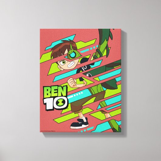 Ben 10 Wilde DNA-transformatie Canvas Afdruk (Voorkant)