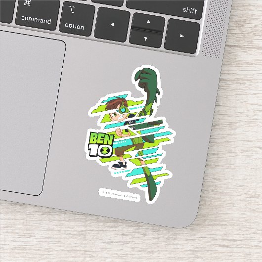Ben 10 Wilde DNA-transformatie Sticker (Detail)