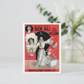 Ben Ali ~ Illusionist Magicien Magic Act Briefkaart (Staand voorkant)
