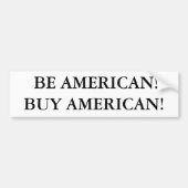BEN AMERIKAANS! BUMPERSTICKER (Voorkant)