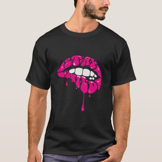 Ben Azelart Merch blijf Wilde Lip . T-shirt (Voorkant)