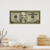 Ben Bernanke Billion Bank Note Print (Keuken)