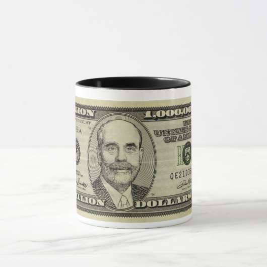 Ben Bernanke Billion Dollar Bill Mokken (Midden)