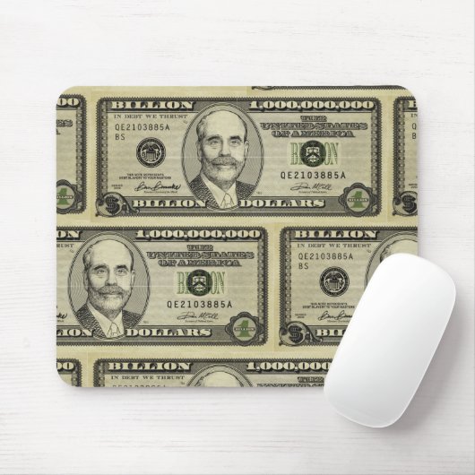 Ben Bernanke Billion Dollar Bill Mousepad Muismat (Met muis)