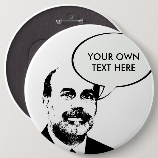 Ben Bernanke Ronde Button 6,0 Cm (Voorkant /achterkant)