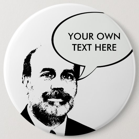 Ben Bernanke Ronde Button 6,0 Cm (Voorkant)