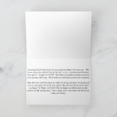 "Ben bij vrede…" sympathie kaart (Binnen)