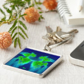 BEN ~ Blue Green MIST ~ Sleutelhanger (Zijkant)