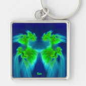 BEN ~ Blue Green MIST ~ Sleutelhanger (Voorkant)