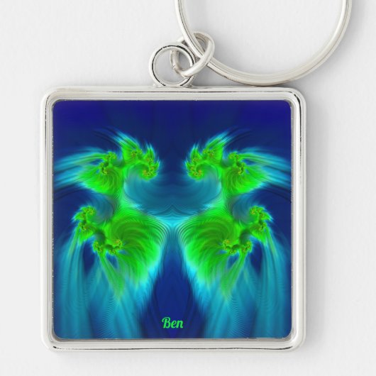 BEN ~ Blue Green MIST ~ Sleutelhanger (Voorkant)