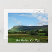 Ben Bulben, Co Sligo Ierland Briefkaart (Voorkant / Achterkant)