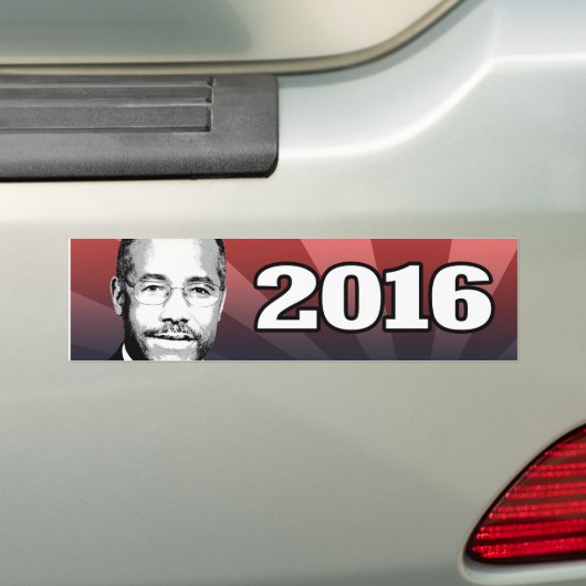 BEN CARSON 2016 CANDIDAAT BUMPERSTICKER (Op auto)