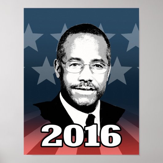 BEN CARSON 2016 CANDIDAAT POSTER (Voorkant)