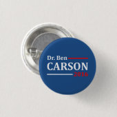 Ben Carson 2016 Ronde Button 3,2 Cm (Voorkant /achterkant)